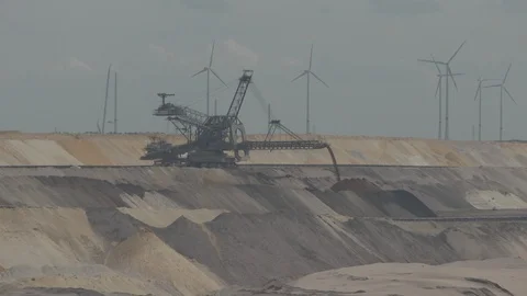 Germany, Hambach, Coal Mine Stock Footage 99247870