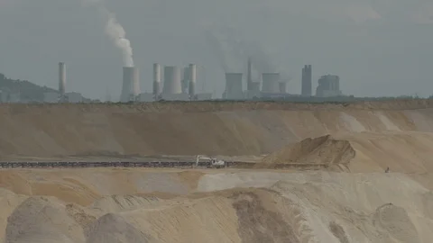 Germany, Hambach, Coal Mine Stock Footage 99247993