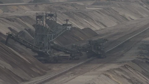 Germany, Hambach, Coal Mine Stock Footage 99248224
