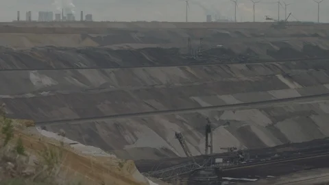 Germany, Hambach, Coal Mine Stock Footage 99248398