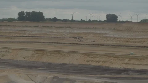 Germany, Hambach, Coal Mine Stock Footage 99248479