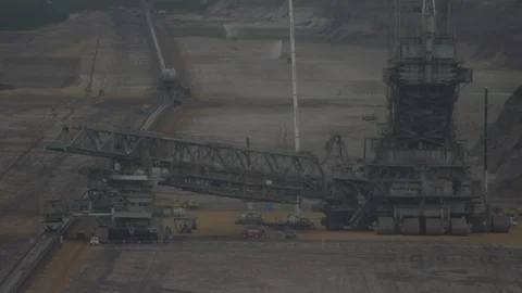 Germany, Hambach, Coal Mine Stock Footage 99248774