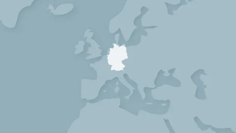 Germany Highlighted on World Map, Animated Geographic Location Reveal Stock Footage 339121152