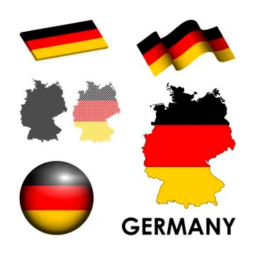 Germany icons Stock Illustration