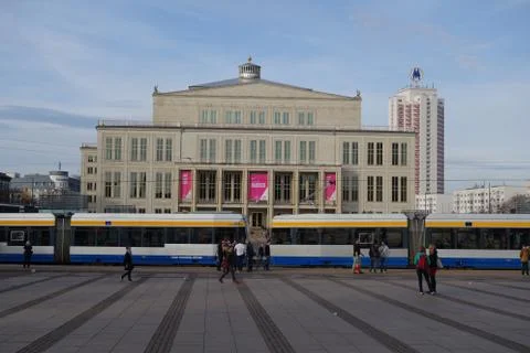 Germany - Leipzig - Opera building Stock Photos