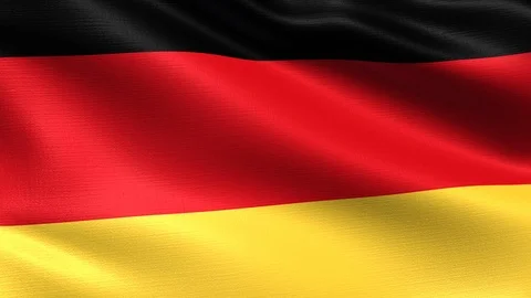 Germany Looping Flag 4K Stock Footage 107875390