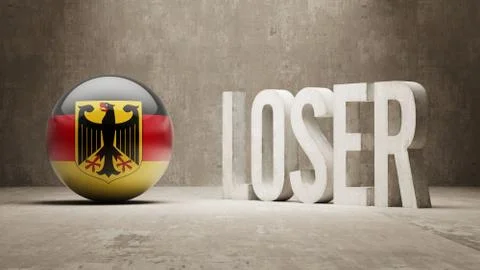 Germany. Loser Concept. Stock Illustration