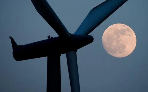 Germany Lunar Eclipse - Apr 2013 Fotos Stock