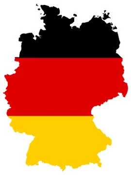 Germany map flag vector illustration eps 10 Ilustración de archivo