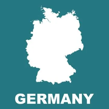 Germany map. Flat vector illustration Stock Illustration