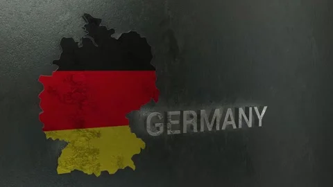 Germany Map Stock Footage 277924039