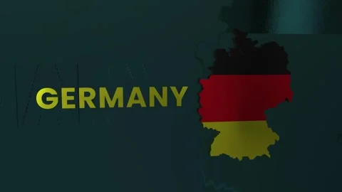 Germany Map Stock Footage 279744691