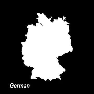 Germany map icon design Stock Illustration