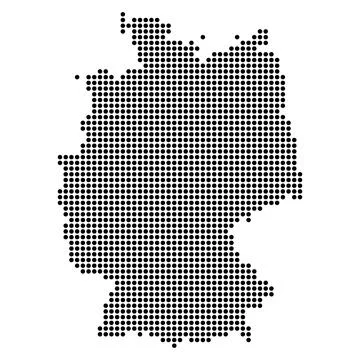 Germany map icon, geography blank concept, isolated graphic background vector Stock Illustration