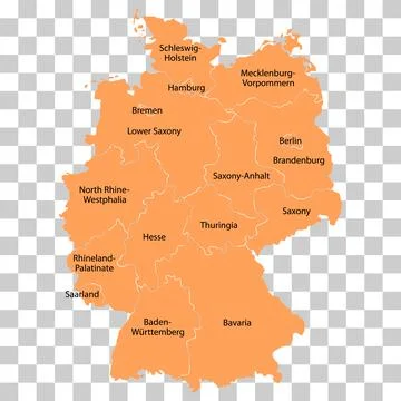 Germany map icon, geography blank concept, isolated graphic background vector Illustrazione stock