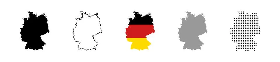 Germany map icon. Germany maps collection. Vector illustration Illustration