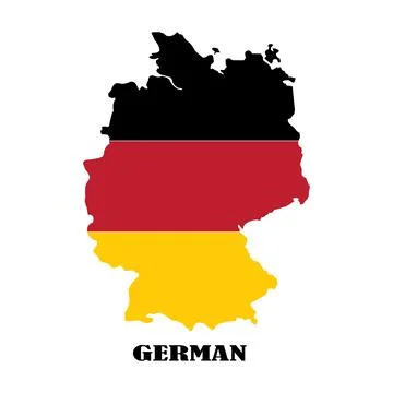 Germany map icon Illustrazione stock