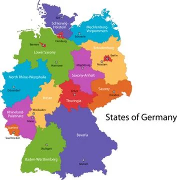 Germany map Stock Illustration