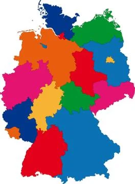 Germany map Stock Illustration