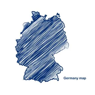 Germany map Stock Illustration
