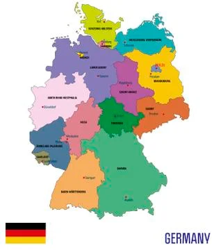 Germany map Stock Illustration