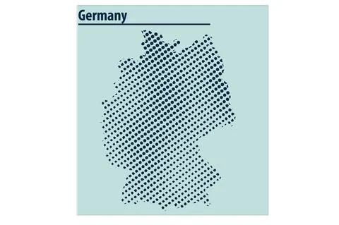 Germany map illustration vectorabraham Stock Illustration