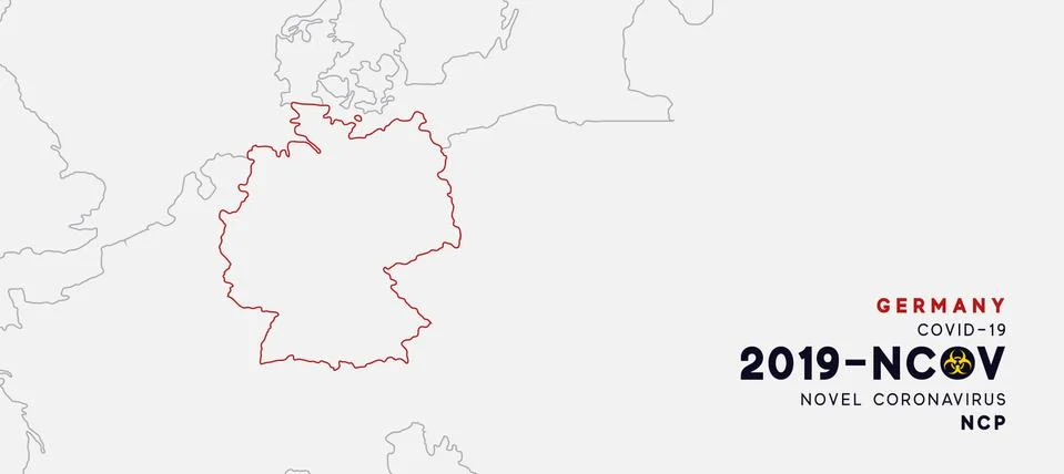 Germany Map infographics, Localization of the outbreak of Virus Covid 19. Nov Stock Illustration