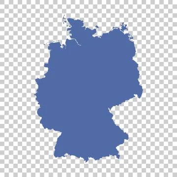 Germany Map on isolated background. Flat vector Illustrazione stock