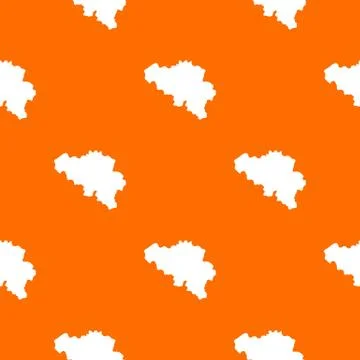 Germany map pattern vector orange Stock Illustration