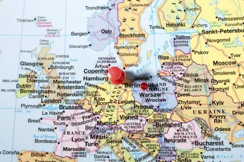 Germany map Stock Photos