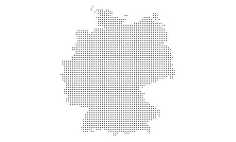 Germany map vector Stock Illustration