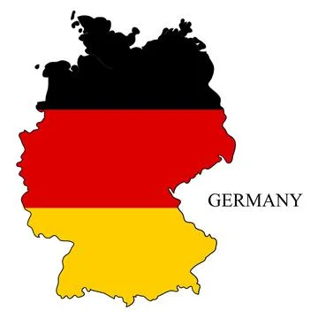 Germany map vector illustration. Global economy.  Stock Illustration