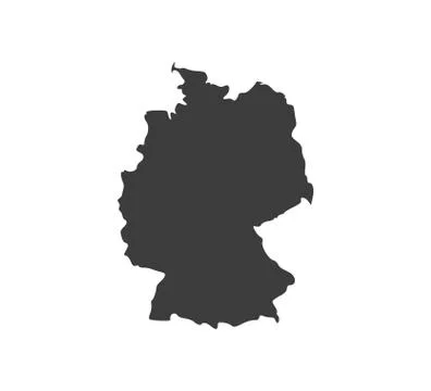 Germany map on white background. Vector illustration. Stock Illustration