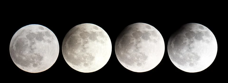 Germany Moon Eclipse - Apr 2013 Fotos Stock