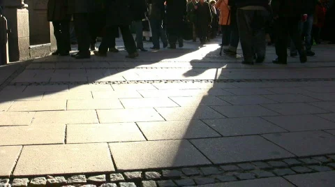 Germany Munich Advent Christmas fair Christkindlmarkt Stock Footage