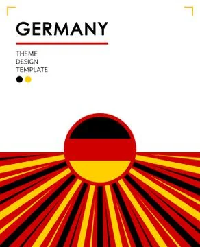 Germany Nation Patriotic theme vector illustration, German Flag colors. Stock Illustration