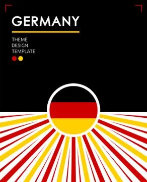 Germany Nation Patriotic theme vector illustration, German Flag colors. Stock Illustration