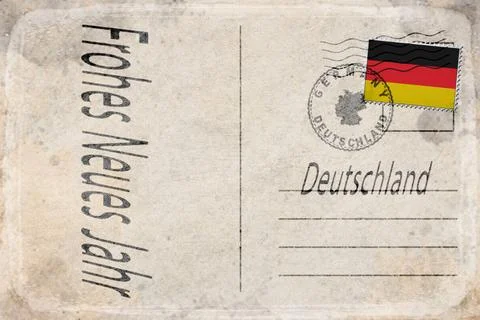Germany New Year Day Background Stock Illustration