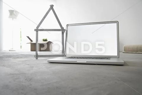 Germany, north rhine westphalia, interior of home office Stock-Fotos