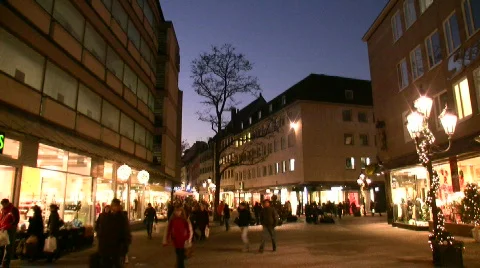 Germany Nuremberg Advent Christmas fair Stock Footage