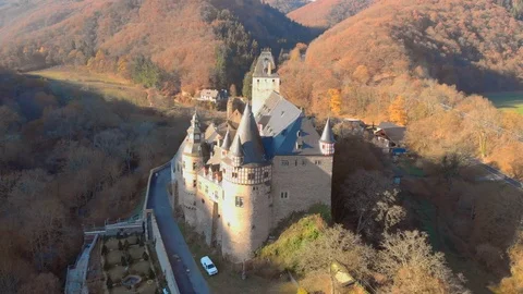 Germany old castle from the air 스톡 동영상 99716042