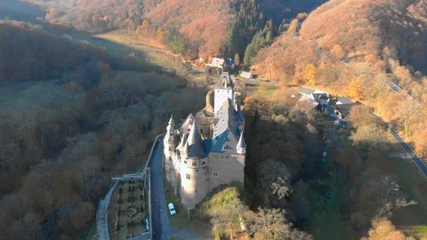 Germany old castle from the air Stock Footage 99718204
