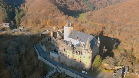 Germany old castle from the air 스톡 동영상 99718750