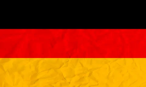 Germany paper  flag Stock Illustration