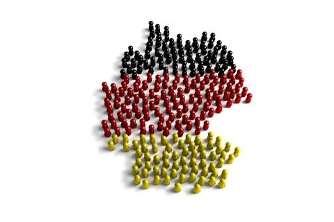 Germany Population Stock Illustration