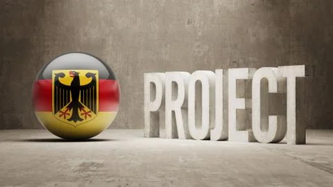 Germany. Project Concept. Stock Illustration