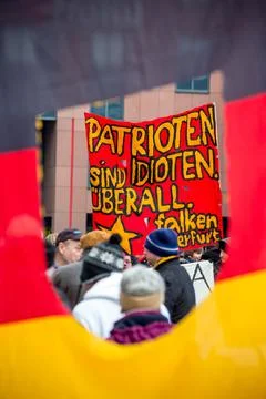 Germany Protest Anti Pegada - Jan 2015 Stock Photos