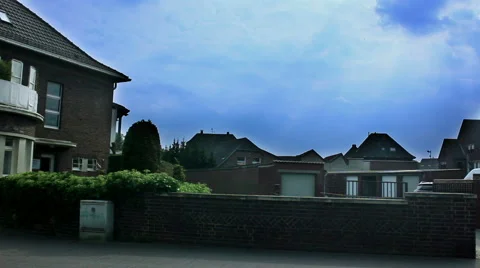 Germany, Rhede - May 2016 , time lapse of Rhede city with people, central zone Stock Footage 63332957