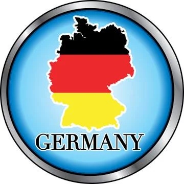 Germany Round Button Stock Illustration
