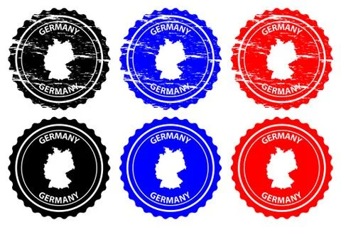 Germany rubber stamp Stock-Illustration